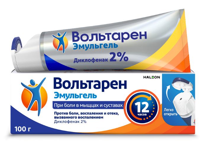 ВОЛЬТАРЕН ЭМУЛЬГЕЛЬ гель 2% 100 гр