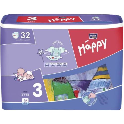 БЕЛЛА ХЕППИ ПОДГУЗНИКИ ДЕТСКИЕ 5-9 кг №32