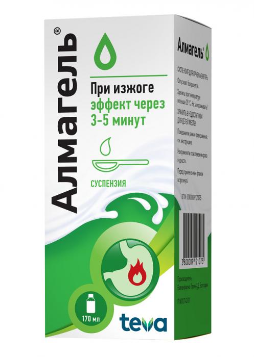 АЛМАГЕЛЬ сусп. внутр. 170 мл