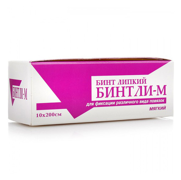БИНТ ЛИПКИЙ БИНТЛИ М 10см х 2м