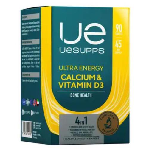 UESUPPS УЛЬТРА ЭНЕРДЖИ КАЛЬЦИЙ + ВИТАМИН D3 табл. №90