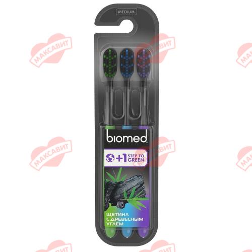 БИОМЕД (BIOMED) BLACK ЗУБНАЯ ЩЕТКА средняя №3
