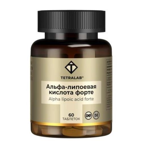 TETRALAB АЛЬФА-ЛИПОЕВАЯ КИСЛОТА ФОРТЕ табл. №60