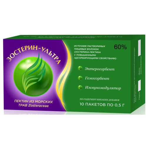 ЗОСТЕРИН-УЛЬТРА 60% пор. внутр. 0,5 гр №10
