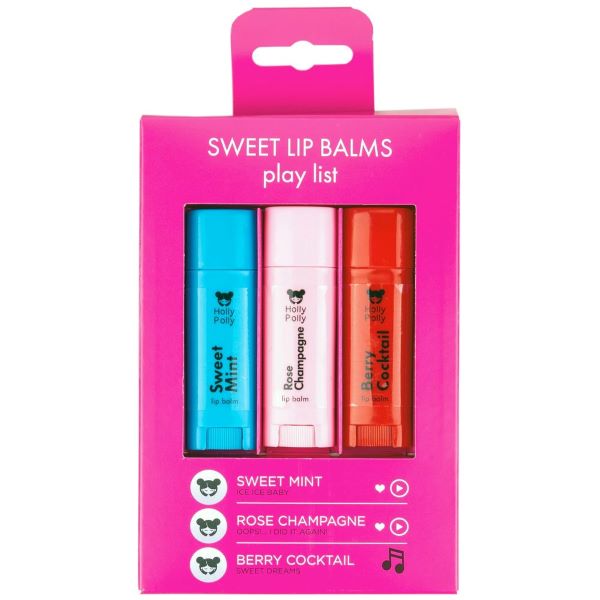 HOLLY POLLY (ХОЛЛИ ПОЛЛИ) БАЛЬЗАМ ДЛЯ ГУБ sweet lip balms набор