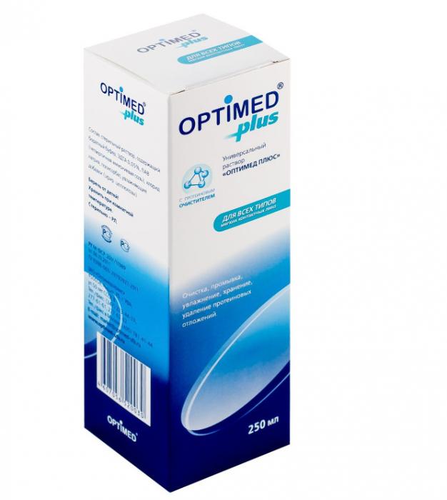 РАСТВОР ДЛЯ ЛИНЗ ОПТИМЕД ПЛЮС 250 мл