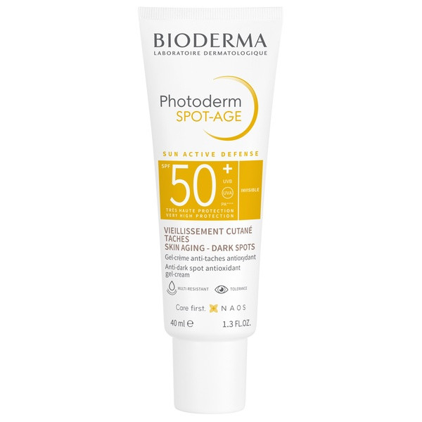 БИОДЕРМА (BIODERMA) ФОТОДЕРМ СПОТ КРЕМ СОЛНЦЕЗАЩИТНЫЙ 40 мл SPF50+ против пигментации и морщин