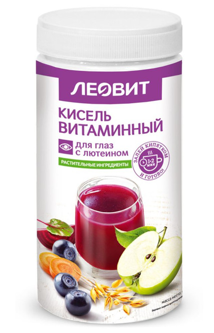 ЛЕОВИТ КИСЕЛЬ ВИТАМИННЫЙ ДЛЯ ГЛАЗ с лютеином 400 гр