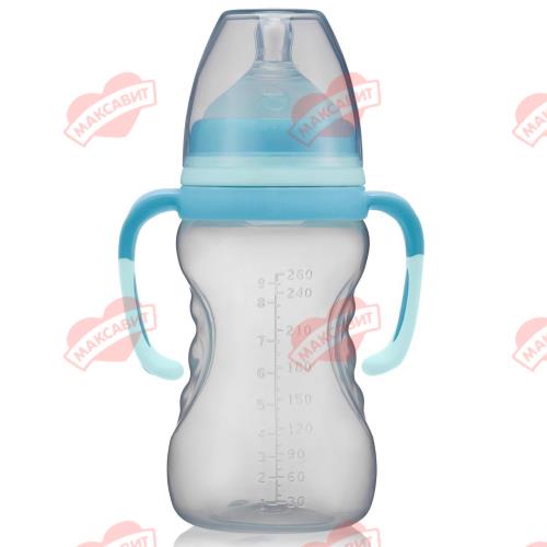 ROXY-KIDS БУТЫЛОЧКА 260 мл силикон. соска с широк. горлом