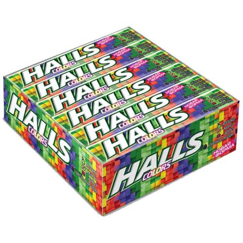 HALLS леденцы ассорти №12 блок