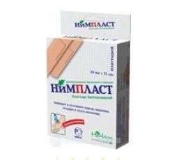 ЛЕЙКОПЛАСТЫРЬ НАБОР НИМПЛАСТ 1,9см х 7,2см №20