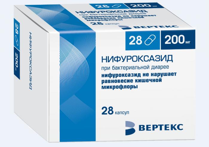 НИФУРОКСАЗИД ВЕРТЕКС капс. 200 мг №28