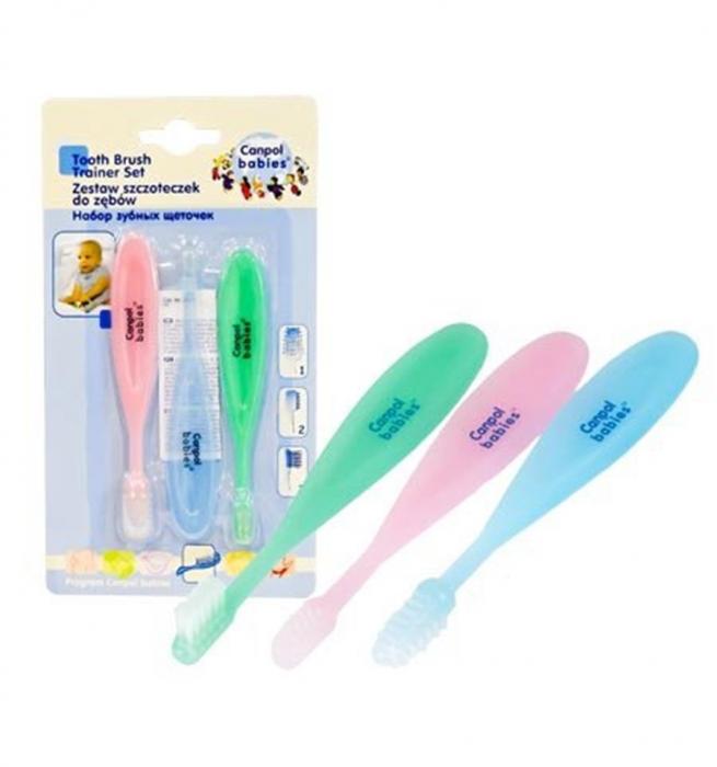 КАНПОЛ BABIES ЗУБНАЯ ЩЕТКА ДЕТСКАЯ №3 2421 набор