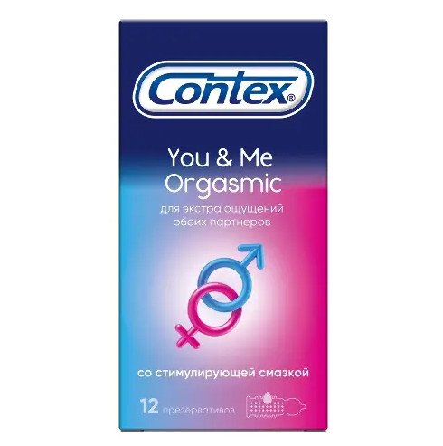 ПРЕЗЕРВАТИВЫ КОНТЕКС YOU & ME ORGASMIC №12