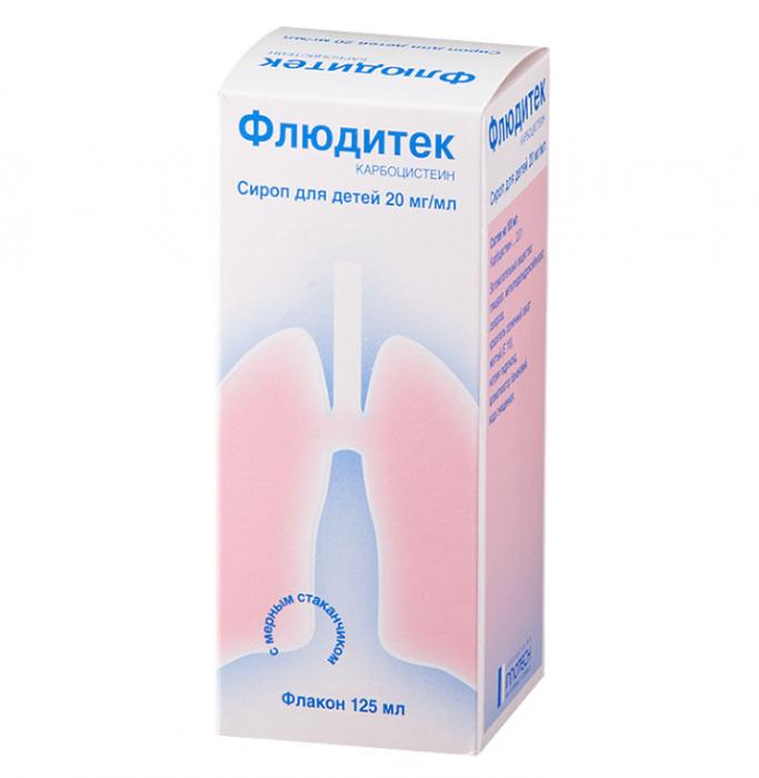 ФЛЮДИТЕК для детей сироп 2% 125 мл
