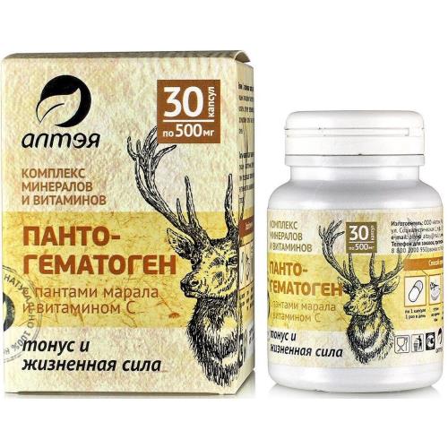 ПАНТОГЕМАТОГЕН ТОНУС/ЖИЗНЕННАЯ СИЛА капс. №30