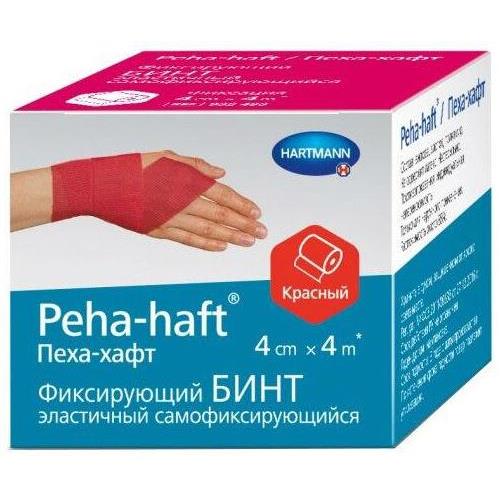 БИНТ ФИКСИРУЮЩИЙ PEHA-HAFT ХАРТМАНН красный 4см х 4м