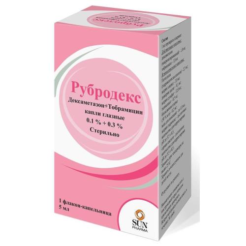 РУБРОДЕКС капли глазные фл.- кап. 5 мл