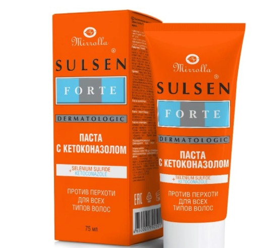 СУЛЬСЕН ФОРТЕ паста с кетоконазолом 2% 75 мл