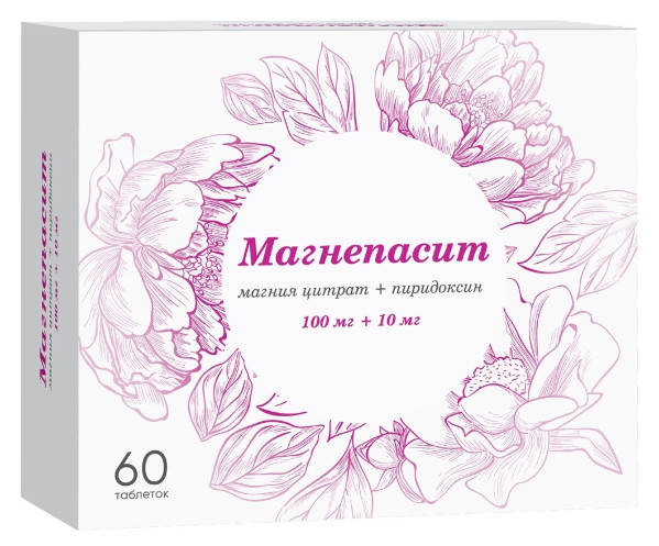 МАГНЕПАСИТ табл. п/о плен. 100+10 мг №60