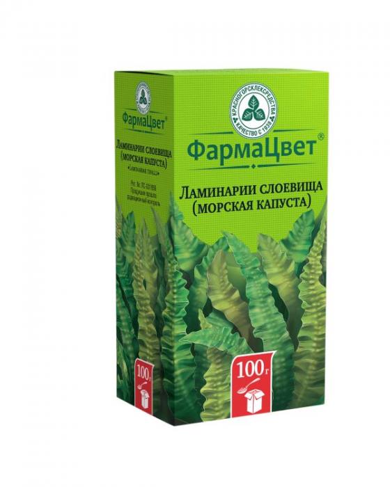 ЛАМИНАРИЯ СЛОЕВИЩА (МОРСКАЯ КАПУСТА) КРАСНОГОРСК 100 гр