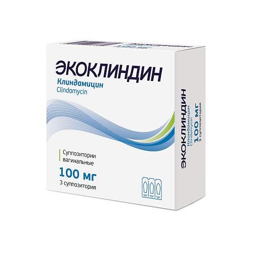 ЭКОКЛИНДИН супп. вагин. 100 мг №3