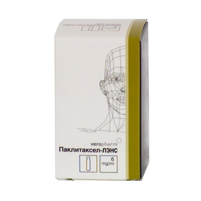 ПАКЛИТАКСЕЛ ЛЭНС конц. для инфуз. р-р 6 мг/мл фл. 41,7 мл №1