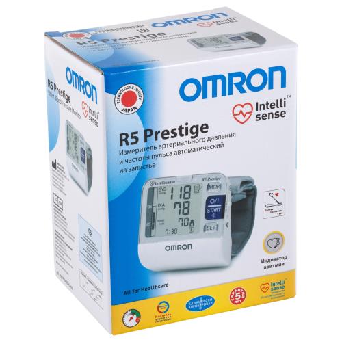 ОМРОН (OMRON) ПРИБОР (ТОНОМЕТР) ИЗМ. АРТ. ДАВЛЕНИЯ АВТОМАТ НА ЗАПЯСТЬЕ R5 PRESTIGE (НЕМ-6052-RU)