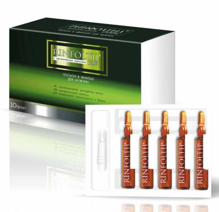 РИНФОЛТИЛ СИЛЕКС С КРЕМНИЕМ ЛОСЬОН ДЛЯ ВОЛОС для мужчин №10