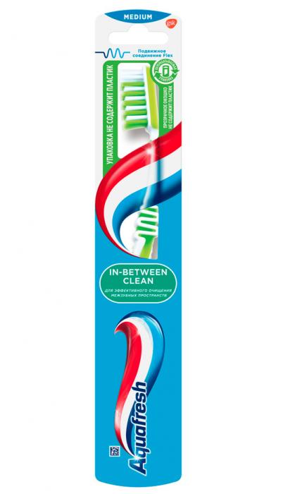 АКВАФРЕШ IN-BETWEEN ЗУБНАЯ ЩЕТКА средняя жесткость