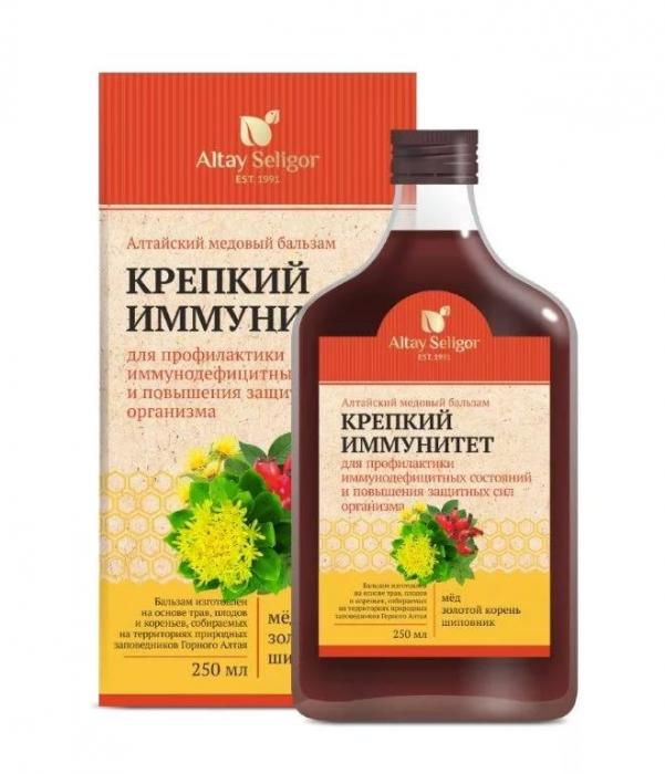 АЛТАЙСКИЙ БАЛЬЗАМ МЕДОВЫЙ крепкий иммунитет 250 мл