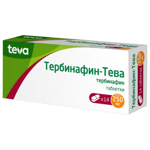 ТЕРБИНАФИН ТЕВА табл. 250 мг №14