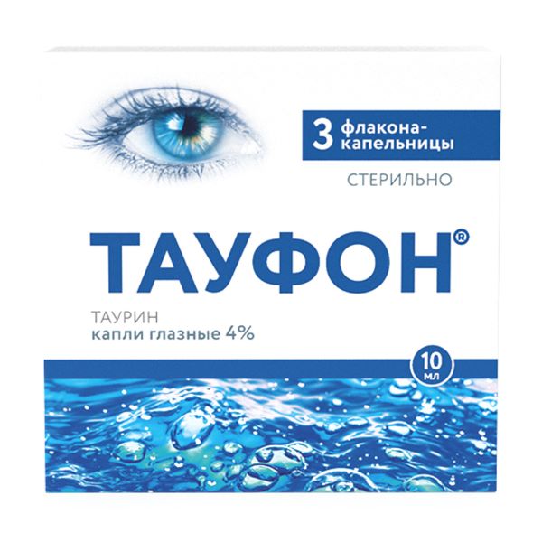 ТАУФОН ФАРМСТАНДАРТ капли глазные 4% фл.- кап. 10 мл №3