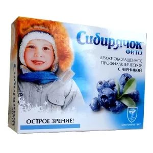 СИБИРЯЧОК ФИТО д/зрения драже 80 гр