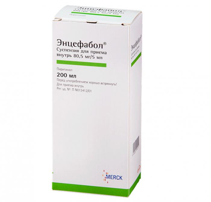 ЭНЦЕФАБОЛ сусп. внутр. 80,5 мг/5 мл фл. 200 мл