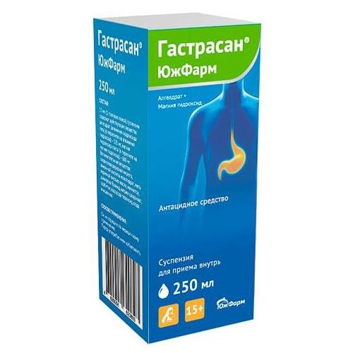 ГАСТРАСАН ЮЖФАРМ сусп. внутр. фл. 250 мл