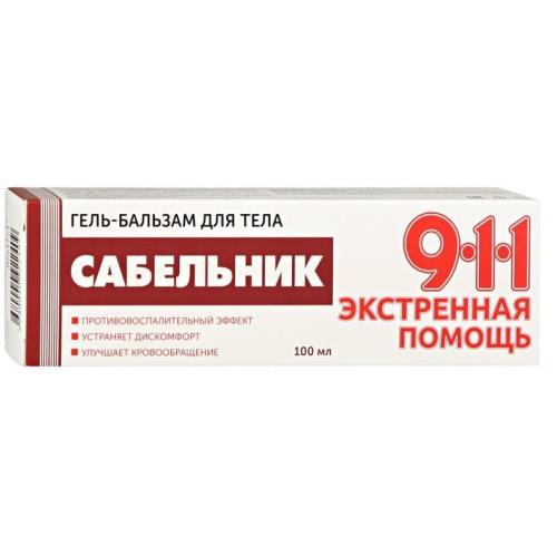 911 САБЕЛЬНИК МИРРОЛЛА гель-бальзам д/тела 100 мл