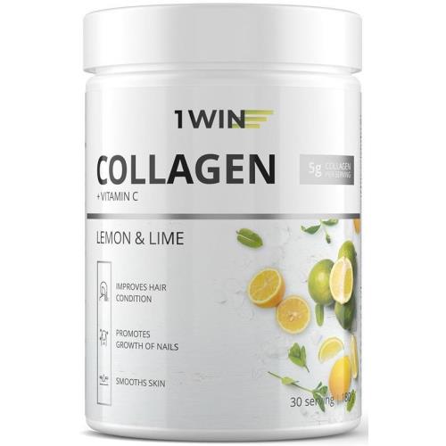 1WIN КОЛЛАГЕН+ВИТАМИН С пор д/приг.р-ра внутрь лимон-лайм 180 гр