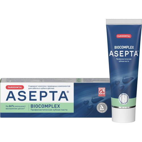 АСЕПТА БИОКОМПЛЕКС ЗУБНАЯ ПАСТА 75 мл