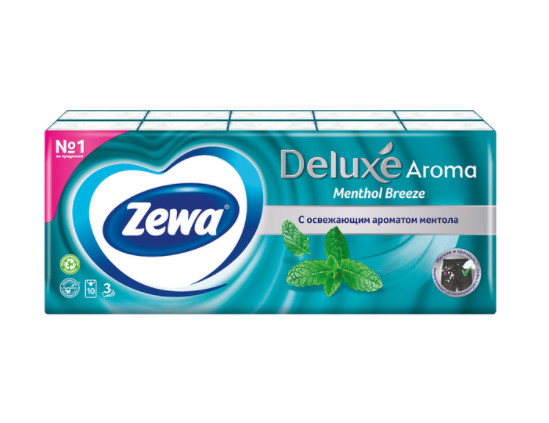 ЗЕВА ДЕЛЮКС ПЛАТОЧКИ БУМАЖНЫЕ ароматизированные №100