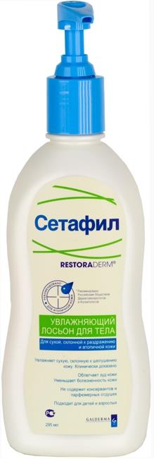 СЕТАФИЛ RESTORADERM/PRO ЛОСЬОН ДЛЯ ТЕЛА 295 мл увлажняющ.