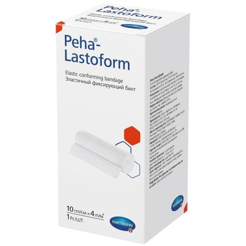 БИНТ ФИКСИРУЮЩИЙ PEHA-LASTOFORM ХАРТМАНН 10см х 4м