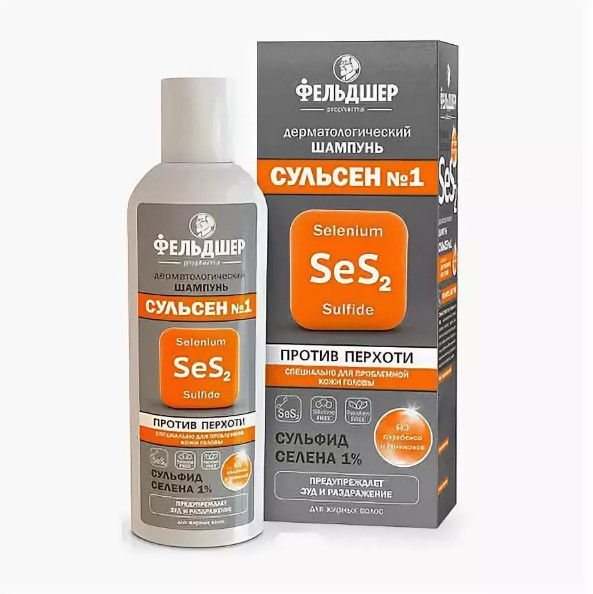 ФЕЛЬДШЕР СУЛЬСЕН №1 шампунь против перхоти 180 мл