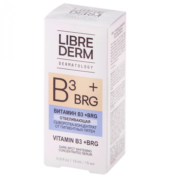ЛИБРИДЕРМ BRG+ВИТАМИН В3 СЫВОРОТКА-КОНЦЕНТРАТ 15 мл от пигмент. пятен