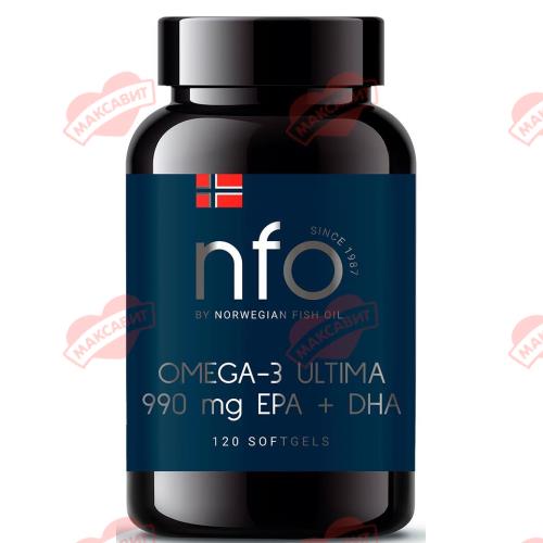 ОМЕГА-3 УЛЬТИМА НОРВЕГИАН ФИШ ОЙЛ капс. №120