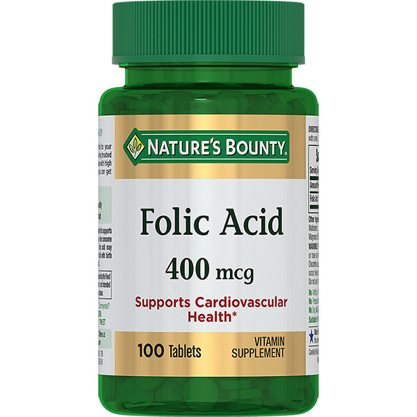 НЭЙЧЕС БАУНТИ (NATURE`S BOUNTY) ФОЛИЕВАЯ КИСЛОТА табл. №100