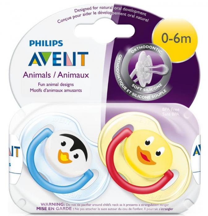 АВЕНТ ЖИВОТНЫЕ ПУСТЫШКА СИЛИКОНОВАЯ №2 83511 (182/12) 0-6 мес.