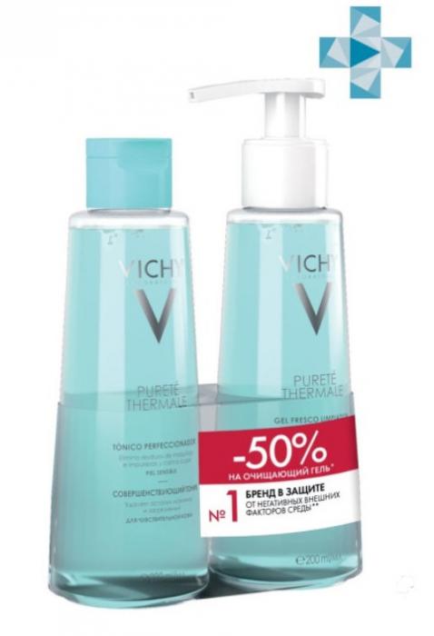 ВИШИ (VICHY) П.Т. НАБОР ДЛЯ ЛИЦА (тоник + гель)