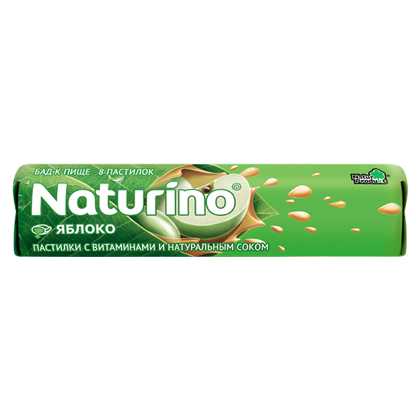 НАТУРИНО ЛЕДЕНЦЫ С ВИТАМИНАМИ яблоко 36,4 гр