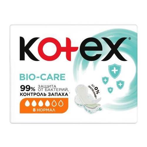 КОТЕКС ПРОКЛАДКИ BIO-CARE НОРМАЛ №8